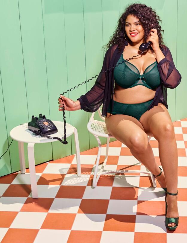 Elomi Kintai Plunge Bra Deep Teal