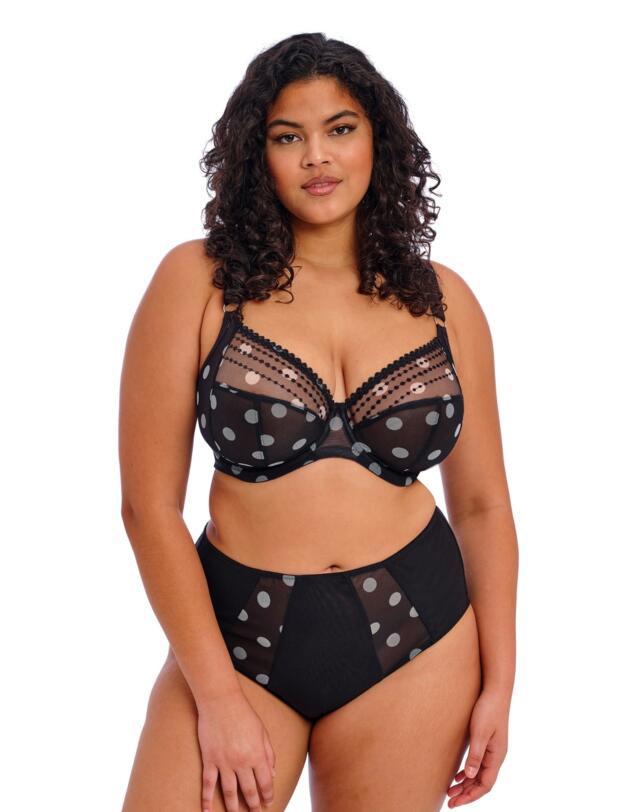Elomi Matilda Full Brief Black Dot