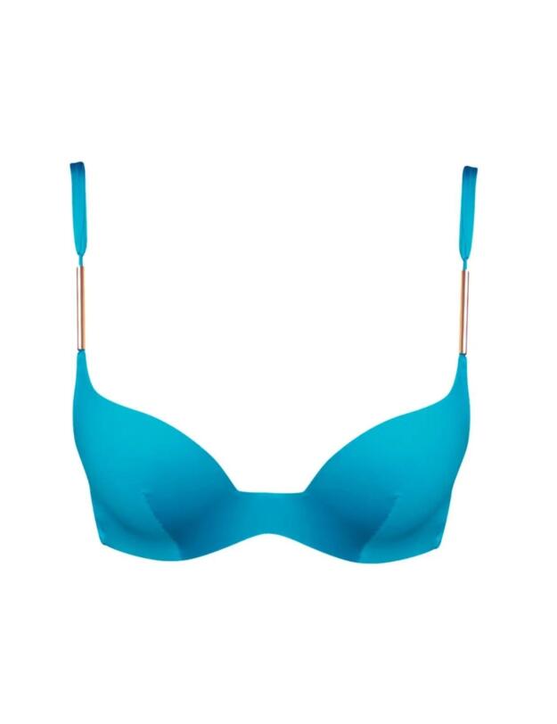 Andres Sarda De Gouges Full Cup Padded Bikini Top Caribbean Sea