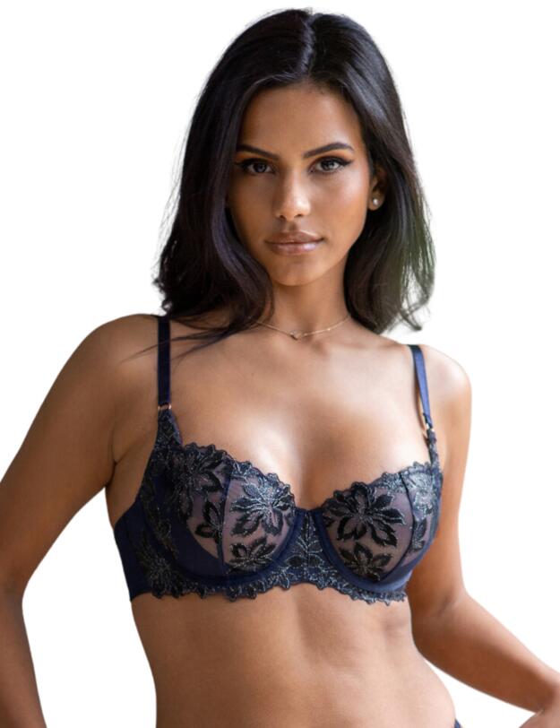 Pour Moi Roxie Underwired Bra Midnight/Black