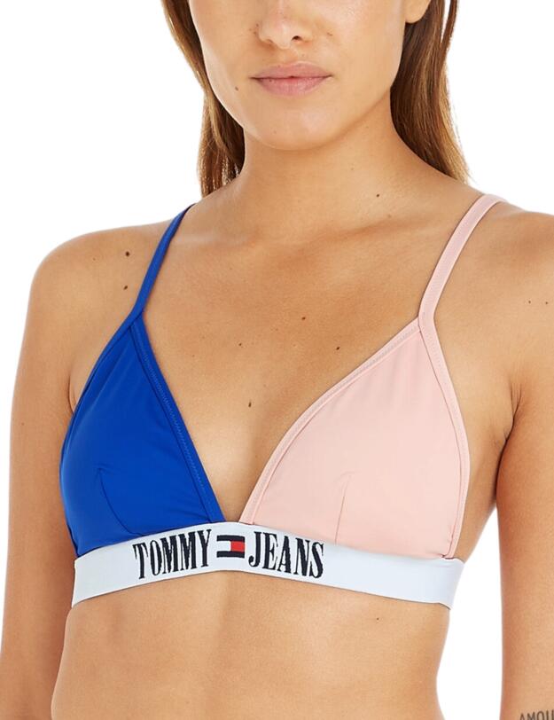 Tommy Hilfiger Triangle Bikini Top Cosmetic Peach