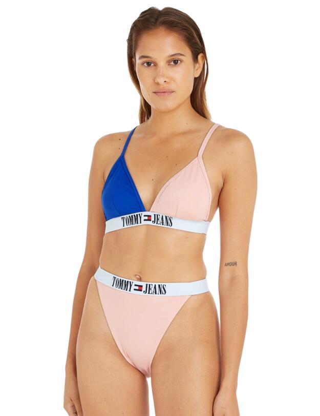 Tommy Hilfiger Triangle Bikini Top Cosmetic Peach