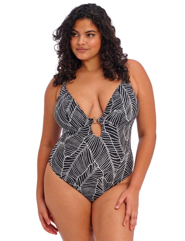 Elomi Kata Beach Non Wired Plunge Swimsuit Black