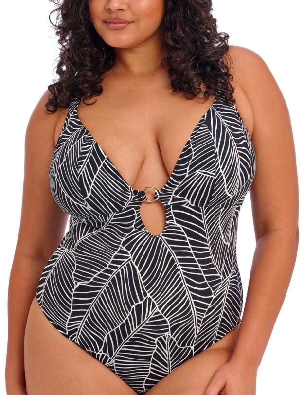Elomi Kata Beach Non Wired Plunge Swimsuit Black
