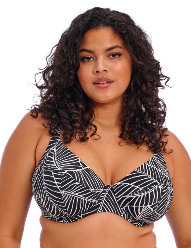 Elomi Kata Beach Underwired Plunge Bikini Top Black