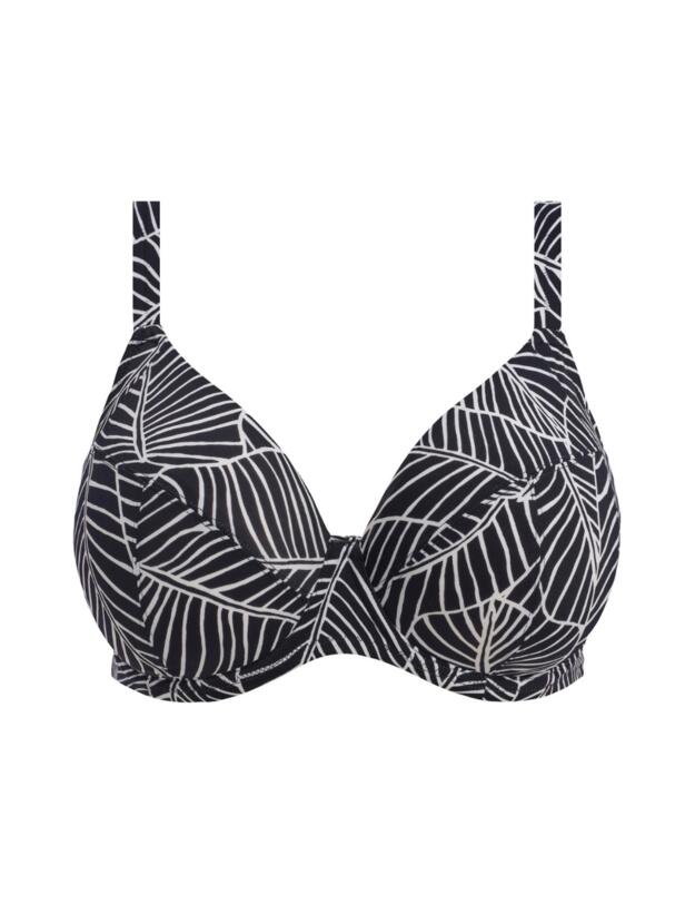 Elomi Kata Beach Underwired Plunge Bikini Top Black