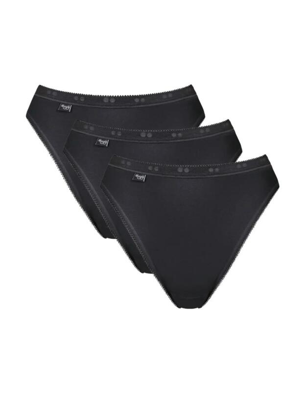 Sloggi Basic Tai Brief 3 Pack Black