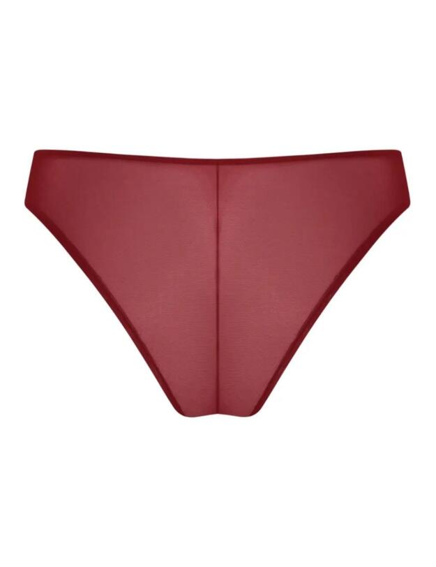 Curvy Kate Love Me Lace Brazilian Brief Claret 