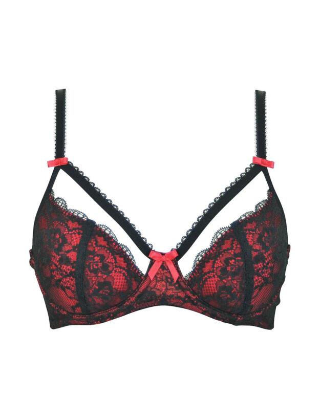  Pour Moi? Instinct Underwired Bra  Black/Red