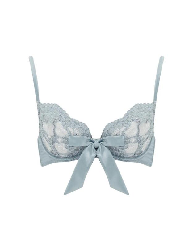 Muse by Coco De Mer Viola Plunge Bra Pale Blue 