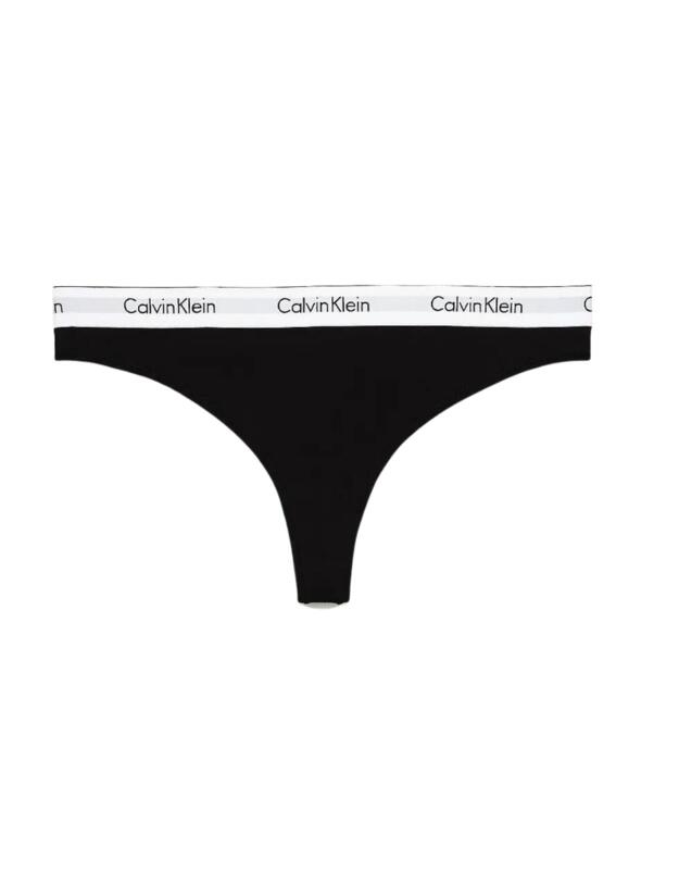  Calvin Klein Modern Cotton Plus Thong Black