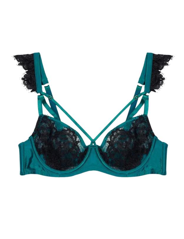Playful Promises Anneliese Balcony Bra Teal 