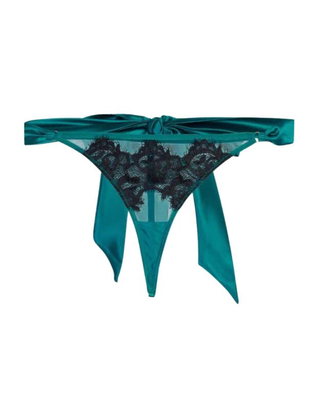 Playful Promises Anneliese Thong Teal 