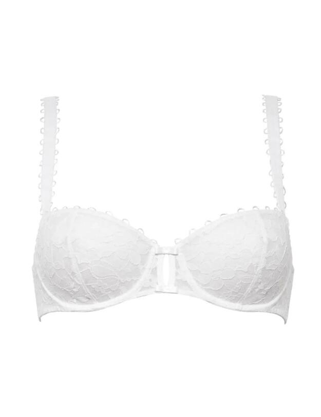 Maison Lejaby Miss Top Unpadded Demi-Cup Bra White