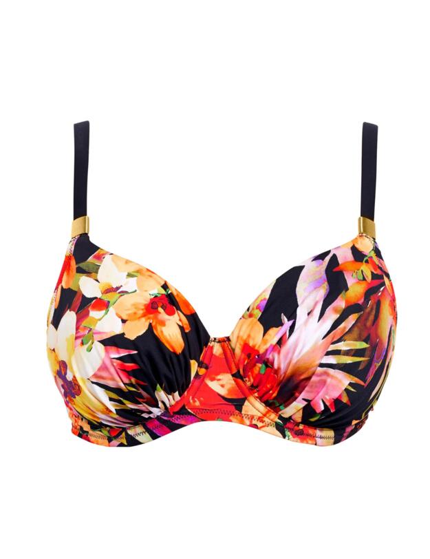 Fantasie Ko Phi Phi Underwired Gathered Full Cup Bikini Top Tropical Print