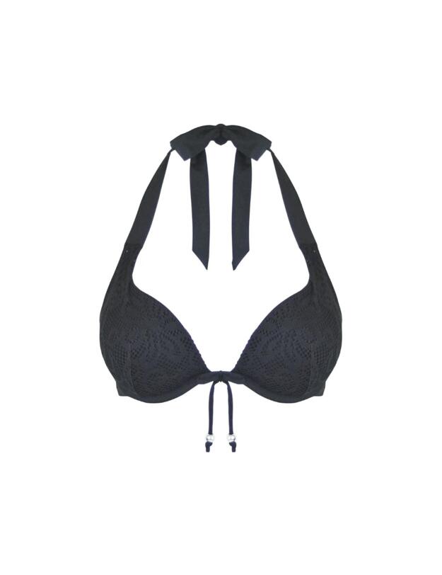  Pour Moi Puerto Rico Boost Plunge Bikini Top Black