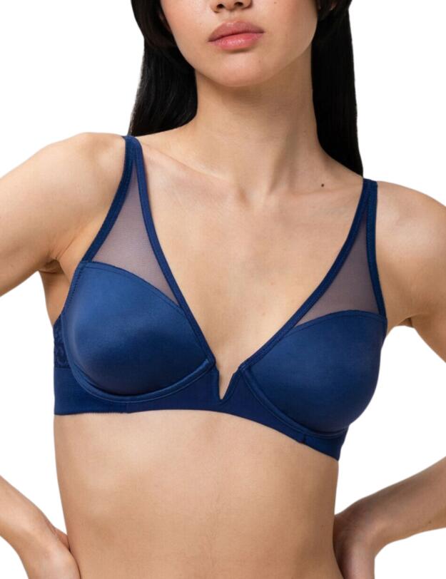 Triumph Vivid Spotlight Plunge Bra Deep Water