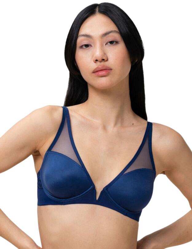 Triumph Vivid Spotlight Plunge Bra Deep Water