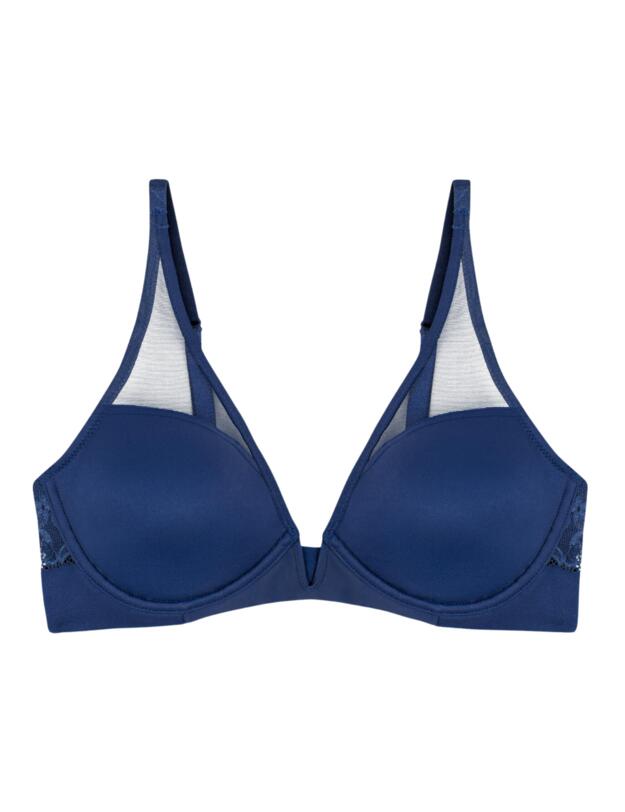 Triumph Vivid Spotlight Plunge Bra Deep Water
