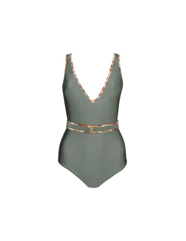Marie Jo Crete Plunge Wireless Swimsuit Inca Gold