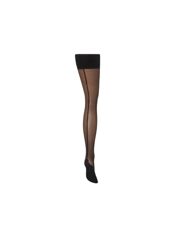 Bluebella Back Seam Hold Ups Black