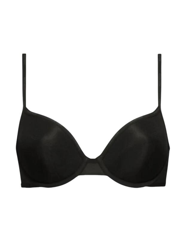 Calvin Klein Sheer Marquisette T-Shirt Bra in Black