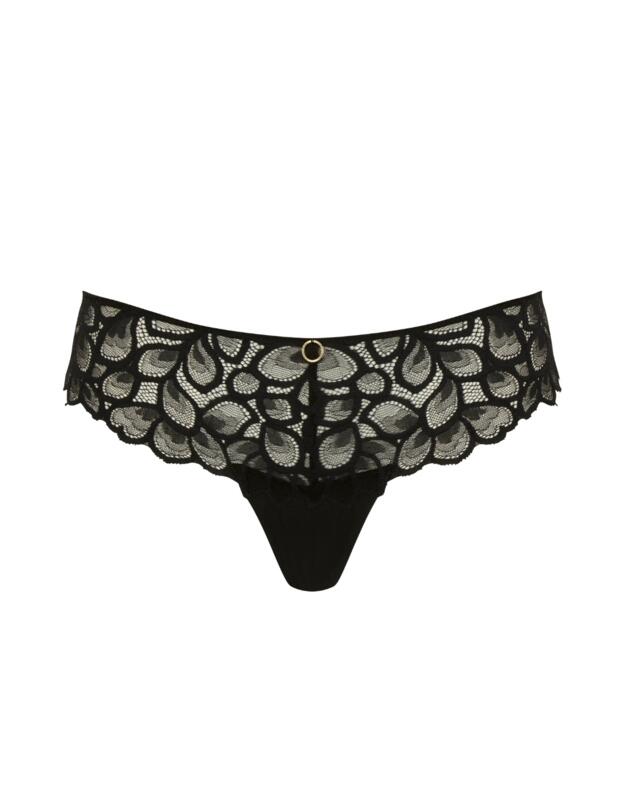 Panache Allure Thong Black/Latte 