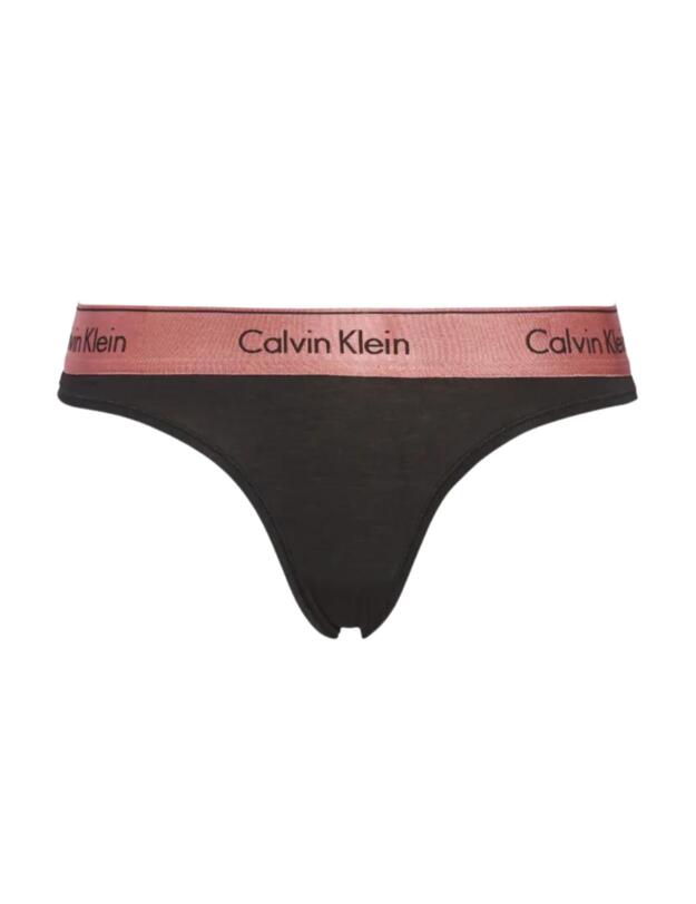  Calvin Klein CK One Thong Black Rose Gold 