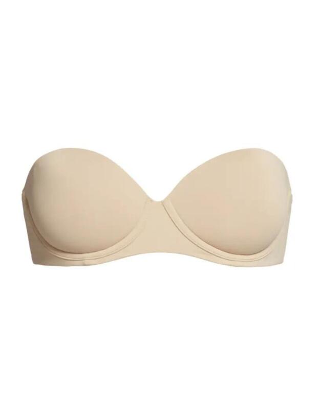 Calvin Klein Invisibles Strapless Push Up Bra in Bare