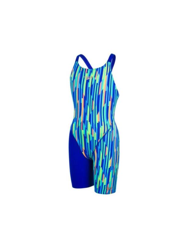 Speedo Childrens Fastskin Endurance Openback Kneeskin Blue/Orange