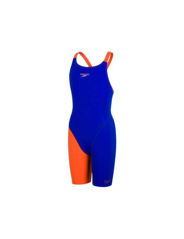 Speedo Childrens Fastskin Endurance Openback Kneeskin Blue/Salso