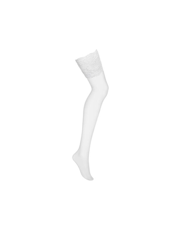 Obsessive Lace Top Stockings White