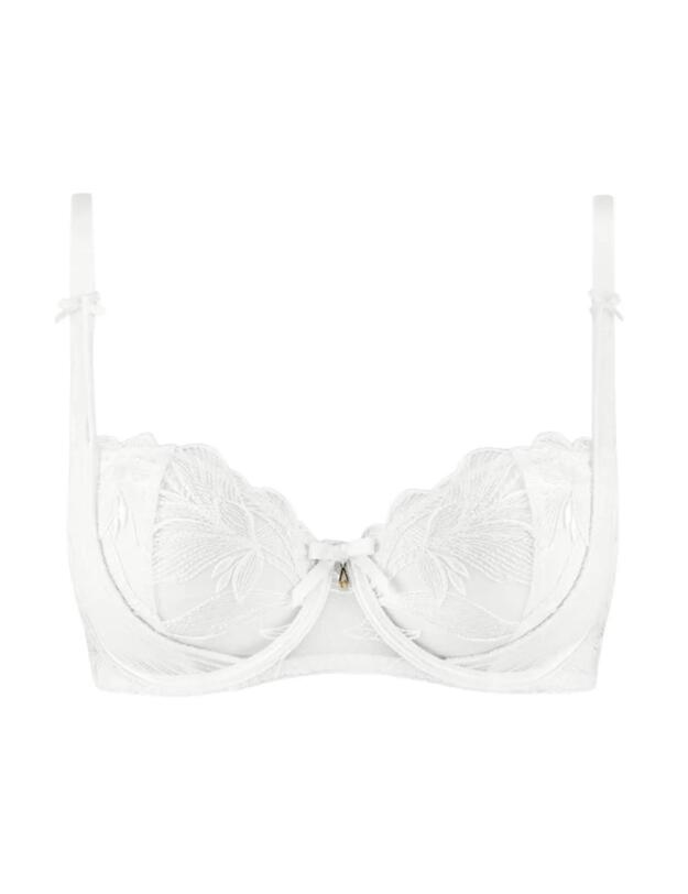 Aubade Fleur De Tattoo Half-Cup Bra Blanc