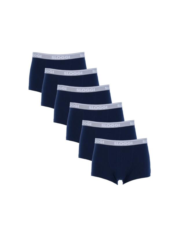 Sloggi Men GO ABC Hipster 6 Pack Blue Black