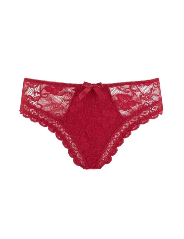 Pour Moi Rebel High-Leg Brief Red