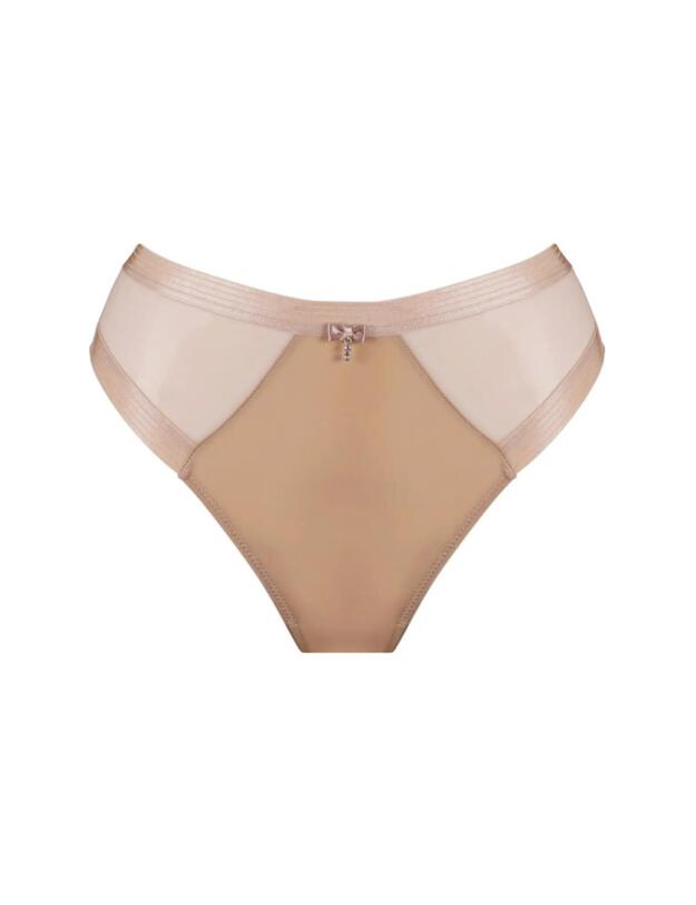 Pour Moi Viva Luxe High Leg Brief Toffee