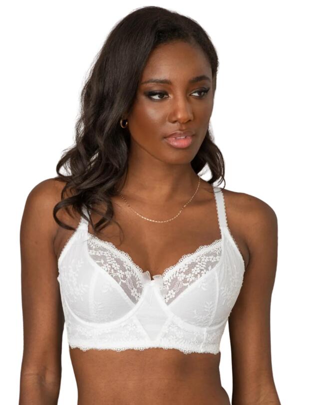 Pour Moi Flora Longline Underwired Bra White