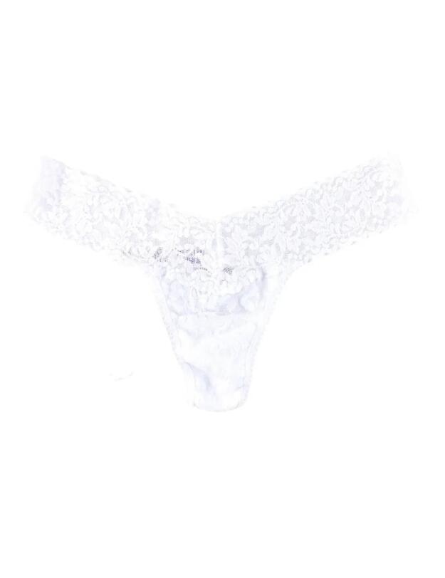 4911 Hanky Panky Signature Lace Low Rise Thong 3 Pack - 4911 White 