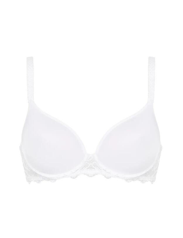 Simone Perele Caresse Spacer Plunge Bra White 