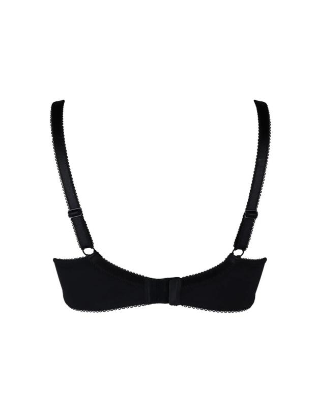 Pour Moi Opulence T-Shirt Non-Wired Bra Black/Pink