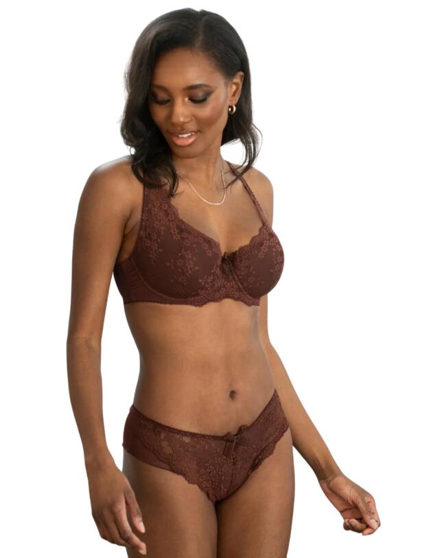 Pour Moi Flora Brazilian Brief Chocolate