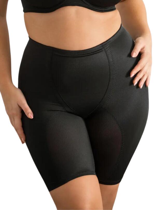 Pour Moi Hourglass Firm Control High-Waist Shorts Black