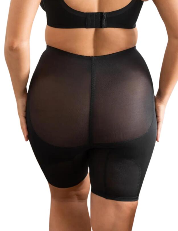 Pour Moi Hourglass Firm Control High-Waist Shorts Black
