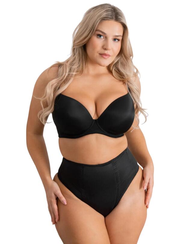 Pour Moi Hourglass Firm Control Thong Black