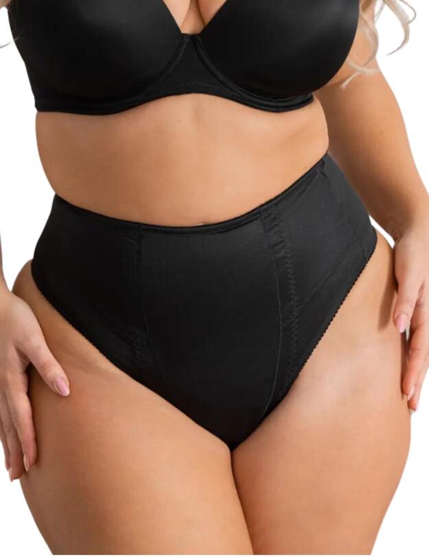 Pour Moi Hourglass Firm Control Thong Black
