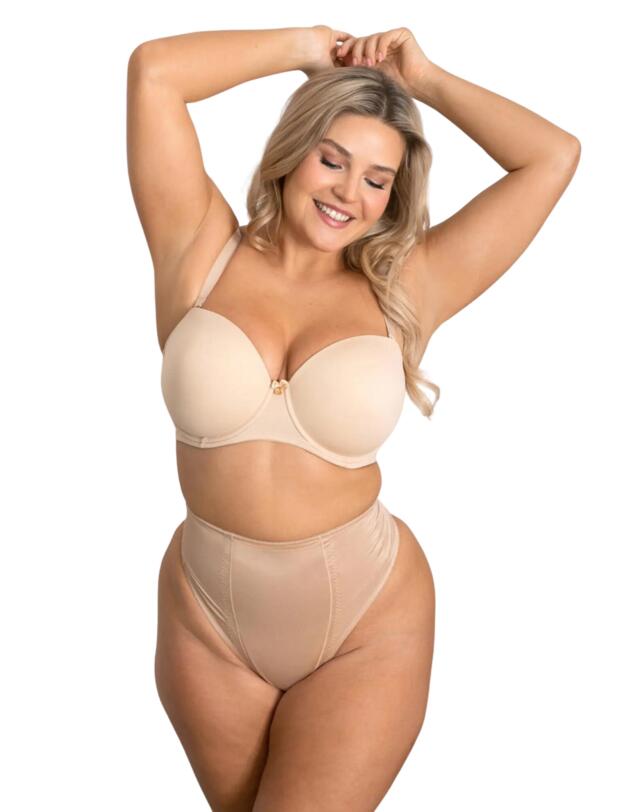 Pour Moi Hourglass Firm Control Thong Caramel