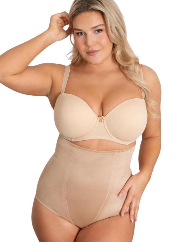 Pour Moi Hourglass Firm Control High-Waist Brief Caramel