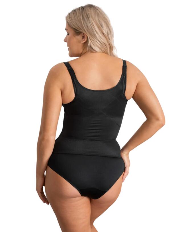 Pour Moi Hourglass Firm Control Back Smoothing Waist Cincher Black