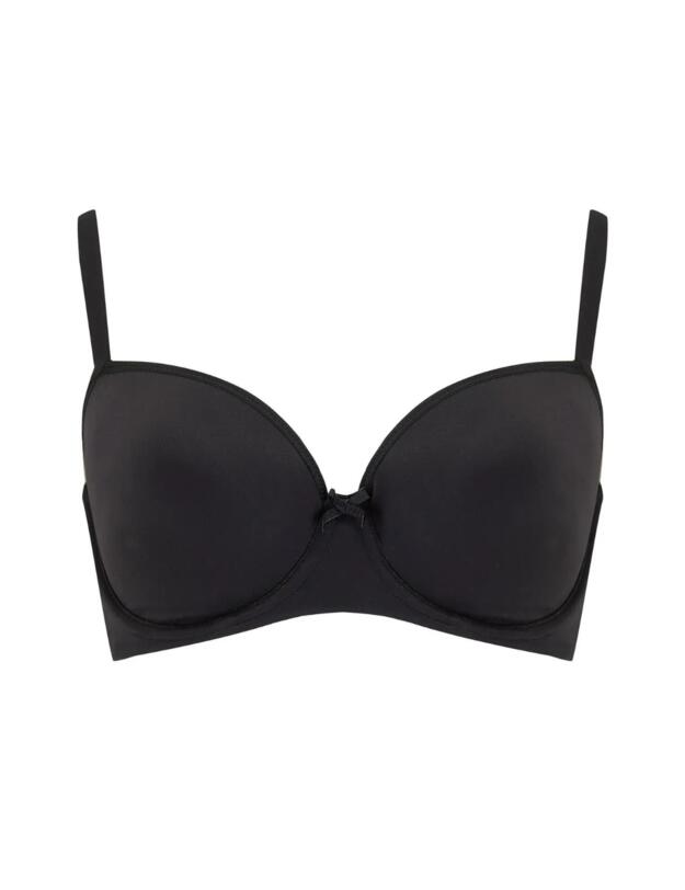 Pour Moi Definitions Balcony T-Shirt Bra Black