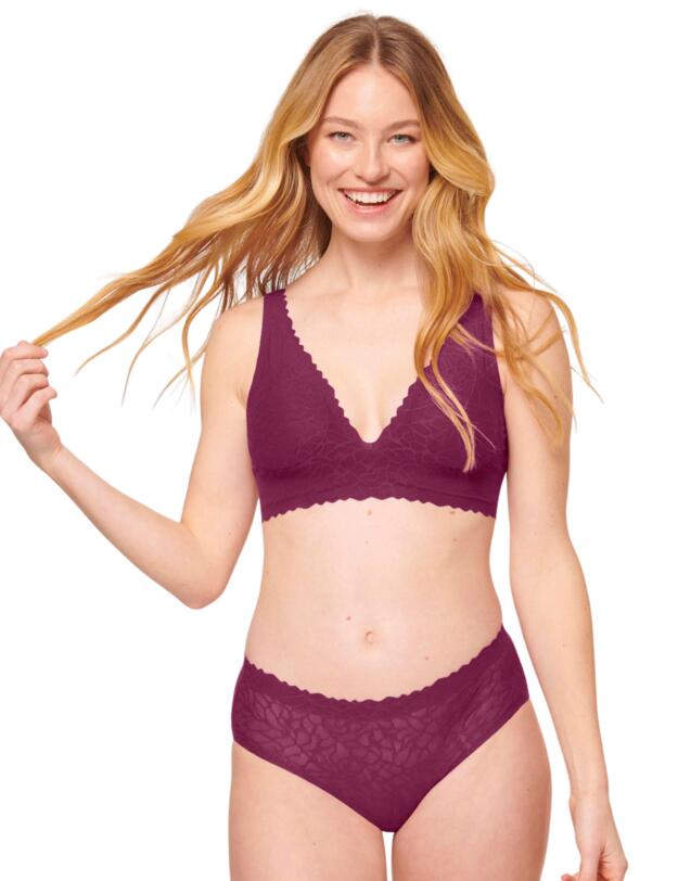 Sloggi Zero Feel Lace 2.0 Hipster Brief Wine 